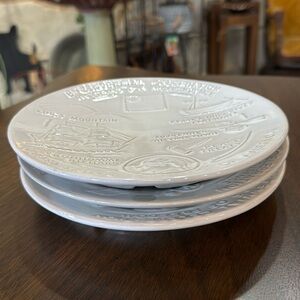 Frankoma Collectors Bi-centennial Celebration Signed Plate, 1974, 1975, 1976